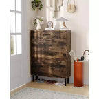 Shoe Storage Cabinet with Dual Flip Drawers, Space-Saving Shoe Organizer for Entryway, Hallway, or Mudroom