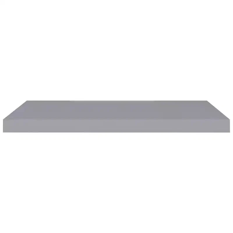 Wall Shelf Set of 2 Grey Honeycomb MDF, Metal 2 pieces, Medium