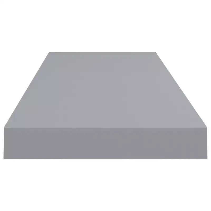 Wall Shelf Set of 2 Grey Honeycomb MDF, Metal 2 pieces, Medium