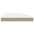 Corner Shelf High gloss white Honeycomb MDF, metal 13.8x13.8x1.5 in