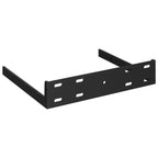 Corner Shelf High gloss white Honeycomb MDF, metal 13.8x13.8x1.5 in