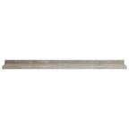 Lot de 2 étagères murales en MDF gris béton 80 x 9 x 3 cm