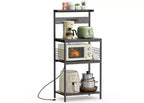 Étagère de cuisine à 3 niveaux JIONJOY, support de four à micro-ondes en acier robuste, organisateur, étagère de rangement pour ustensiles de cuisson, revêtement résistant à la rouille