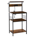 JIONJOY 3-Tier Kitchen Baking Rack  Heavy-Duty Steel Microwave Oven Stand, Organizer, Baking Utensils Storage Shelf, Rust-Resistant Coating
