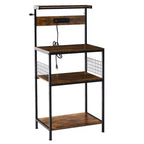 JIONJOY 3-Tier Kitchen Baking Rack  Heavy-Duty Steel Microwave Oven Stand, Organizer, Baking Utensils Storage Shelf, Rust-Resistant Coating