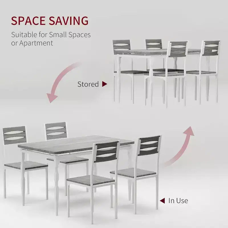 Ensemble de table à manger industrielle 5 pièces pour 4 avec chaises rembourrées – Ensemble table et chaises de cuisine avec pieds de table en spirale
