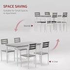 Ensemble de table à manger industrielle 5 pièces pour 4 avec chaises rembourrées – Ensemble table et chaises de cuisine avec pieds de table en spirale