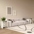 Table de chevet en bois GustoWave, table de chevet bohème en rotin avec 2 tiroirs, table d'appoint de chambre à coucher