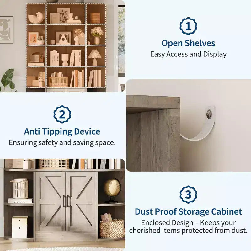 Shelves, 75-inch tall bookshelves with storage space, 6-tier 47-inch storage racks, suitable for home offices, living rooms, and bedrooms.