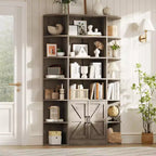 Shelves, 75-inch tall bookshelves with storage space, 6-tier 47-inch storage racks, suitable for home offices, living rooms, and bedrooms.