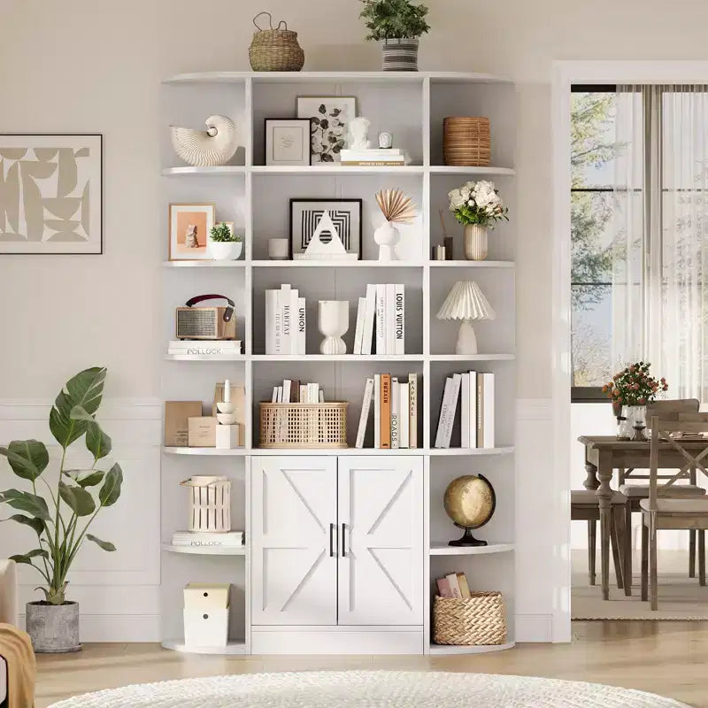 Shelves, 75-inch tall bookshelves with storage space, 6-tier 47-inch storage racks, suitable for home offices, living rooms, and bedrooms.