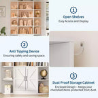 Shelves, 75-inch tall bookshelves with storage space, 6-tier 47-inch storage racks, suitable for home offices, living rooms, and bedrooms.