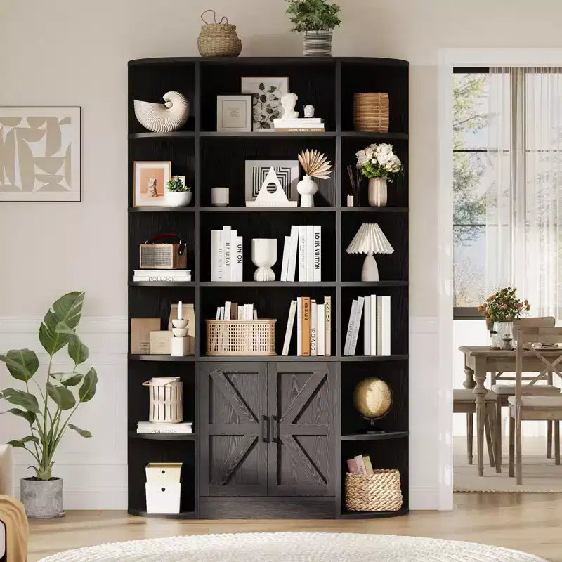 Shelves, 75-inch tall bookshelves with storage space, 6-tier 47-inch storage racks, suitable for home offices, living rooms, and bedrooms.