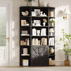 Shelves, 75-inch tall bookshelves with storage space, 6-tier 47-inch storage racks, suitable for home offices, living rooms, and bedrooms.