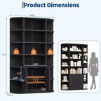 Shelves, 75-inch tall bookshelves with storage space, 6-tier 47-inch storage racks, suitable for home offices, living rooms, and bedrooms.
