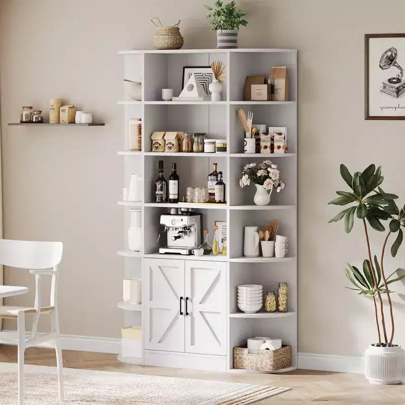 Shelves, 75-inch tall bookshelves with storage space, 6-tier 47-inch storage racks, suitable for home offices, living rooms, and bedrooms.