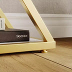 Console étroite industrielle pour table de canapé d'entrée derrière le canapé Cadre en forme de X Tables d'appoint rustiques en bois avec étagères de rangement pour le couloir