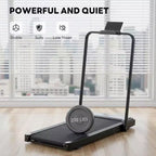 Tapis de marche compact NAYSAYE pour sous le bureau, silencieux et portable, pour l'exercice à la maison et au bureau, Noir, 42.2*22.05*38