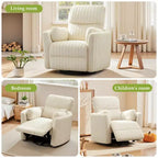 Fauteuil inclinable électrique KERDOM, fauteuil inclinable pivotant et à bascule avec ports USB