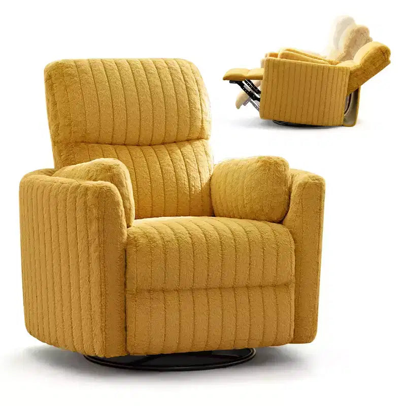 Fauteuil inclinable électrique KERDOM, fauteuil inclinable pivotant et à bascule avec ports USB