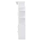Lit escamotable mural Murphy double/grand lit avec étagères, tiroirs et lumières LED, armoire lit Murphy peu encombrante pour chambre d'amis ou bureau à domicile