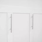 Lit escamotable mural Murphy double/grand lit avec étagères, tiroirs et lumières LED, armoire lit Murphy peu encombrante pour chambre d'amis ou bureau à domicile