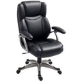 PU Leather High Back Office Chair, Swivel Desk Chair with Tilt Function and Adjustable Height