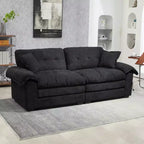 Canapé deux places large EHMKNP de 213 cm avec coussins d'assise profonds pour salon, appartement