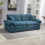 Canapé deux places large EHMKNP de 213 cm avec coussins d'assise profonds pour salon, appartement