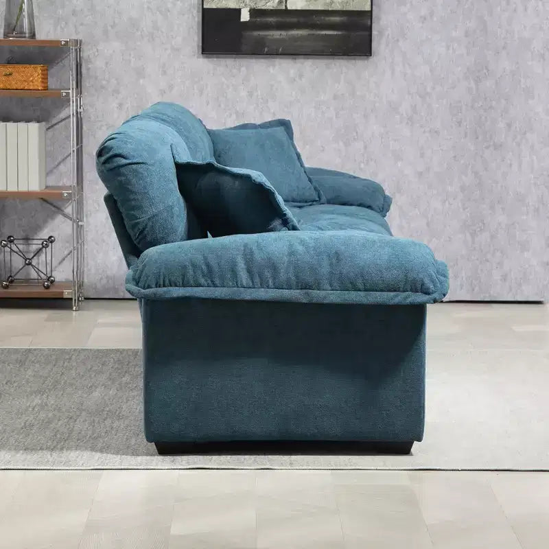 Canapé deux places large EHMKNP de 213 cm avec coussins d'assise profonds pour salon, appartement