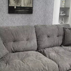 Canapé deux places large EHMKNP de 213 cm avec coussins d'assise profonds pour salon, appartement