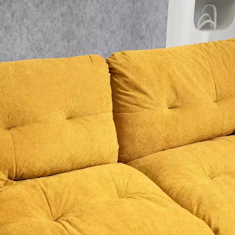 Canapé deux places large EHMKNP de 213 cm avec coussins d'assise profonds pour salon, appartement