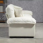 Canapé deux places large EHMKNP de 213 cm avec coussins d'assise profonds pour salon, appartement