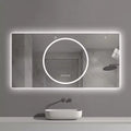 GDFStudio Mirae 48 Modern Straight-Edged Anti-Fog LED Bathroom Mirror with 3 Color Options
