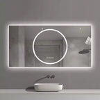 GDFStudio Mirae 48 Modern Straight-Edged Anti-Fog LED Bathroom Mirror with 3 Color Options