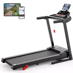 Tapis de course pliable pour la maison avec inclinaison réglable sur 3 niveaux, moteur silencieux de 3 CV, vitesse de 12 km/h, capacité de 136 kg, machine d'exercice pour la marche et le jogging