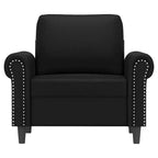 vidaXL Fauteuil d'appoint en simili cuir, siège simple rembourré