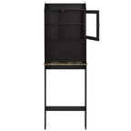 Meuble de rangement Okak de 172 cm au-dessus des toilettes avec étagères ouvertes, meuble de rangement de salle de bain en bois pour la maison, la salle de bain