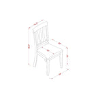 Ensemble de salle à manger rétro - Table et chaises de cuisine - Ensemble de 7 pièces