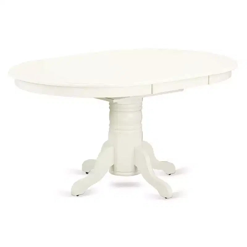 Salle à manger ovale 7 pièces - Table 107/152 cm avec rallonge et 6 chaises - Style Ferme Moderne