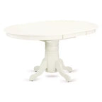 Salle à manger ovale 7 pièces - Table 107/152 cm avec rallonge et 6 chaises - Style Ferme Moderne