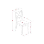 Petit ensemble de salle à manger - Table et chaises de cuisine 3 pièces - Rembourré en lin - Design compact