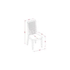 Ensemble de salle à manger rond avec 4 chaises - Table de 42 pouces, finition acajou, ensemble de meubles compacts