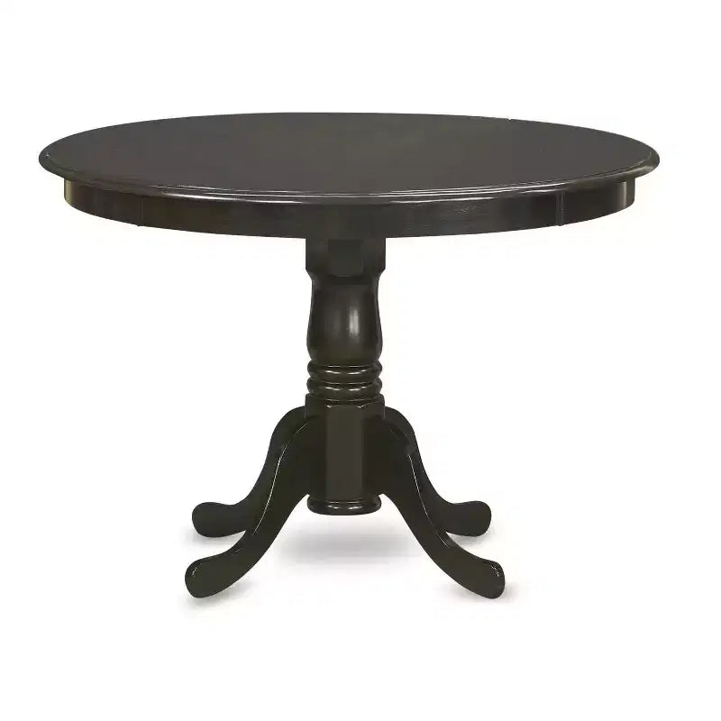 Ensemble Table à Manger Ronde - Table Ronde 3 Pièces avec Chaises Parsons - Style Gothique Glamour