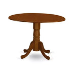 Round Dining Set 5Pc Antique Table & Chairs - 42 Inch Round Table, Vertical Slatted Design
