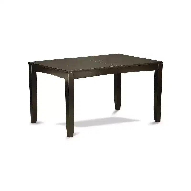 Dining Room Set 6 Piece Table with Chairs & Bench - Cappuccino Finish, 36x66 Inch