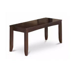 Ensemble de salle à manger 6 pièces Table avec chaises et banc - Fini cappuccino, 36x66 pouces
