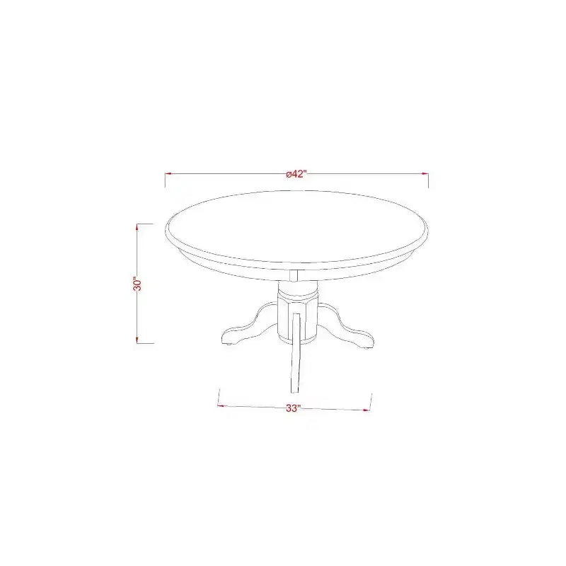 Round Dining Table Set 42 Inch