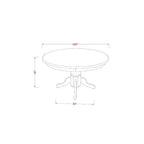 Round Dining Table Set 42 Inch