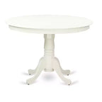 Ensemble de salle à manger rond 5 pièces de style asiatique - Table de 107 cm et 4 chaises - Meubles de salle à manger modernes et élégants